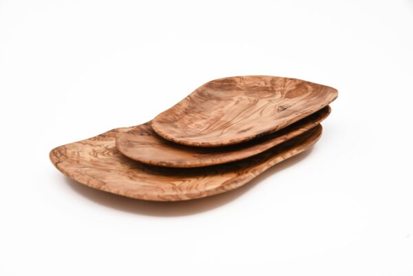 Olive Wood Bent Plate