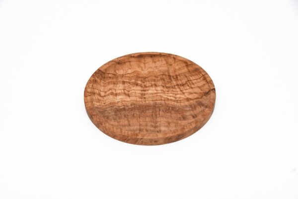 Olive Wood Carved Round Dish  30 cm