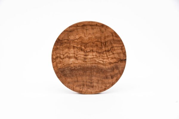 Olive Wood Carved Round Dish  30 cm