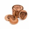Olive Wood Coaster Set with Holder