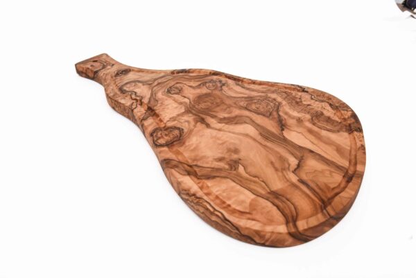 Olive Wood Cutting Board with Grooves