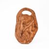 Olive Wood Cutting Board with Live Edge, Handle, and Groove