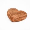 Olive Wood Cutting Board – Heart-Shaped