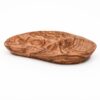 Olive Wood Dish-Three Carved Compartments