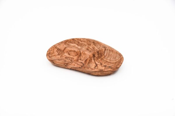 Olive Wood Dish-Three Carved Compartments