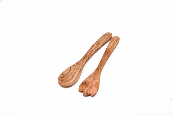 Olive Wood Salad Servers-Serving set