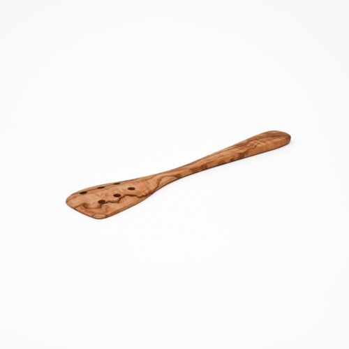 Olive Wood Spatula with 6 Drainage Holes
