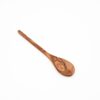 olive wood spoon with a rounded handle and oval head