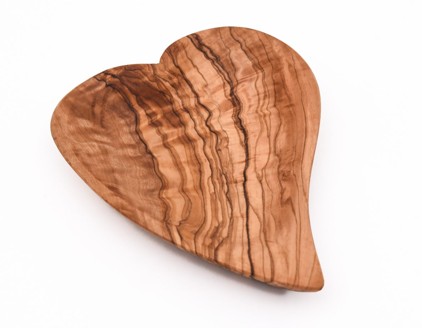 Olive Wood Dish – Heart Shaped